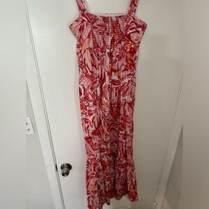 London times pink and orange dress